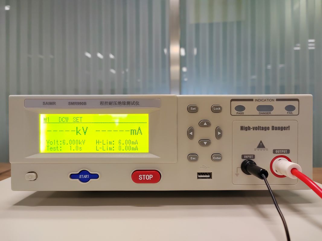 RS232/RS485 I/O ইন্টারফেস এসি ডিসি আইআর হিপোট টেস্টার ভোল্টেজ আউটপুট 0.1KV-1.0KV