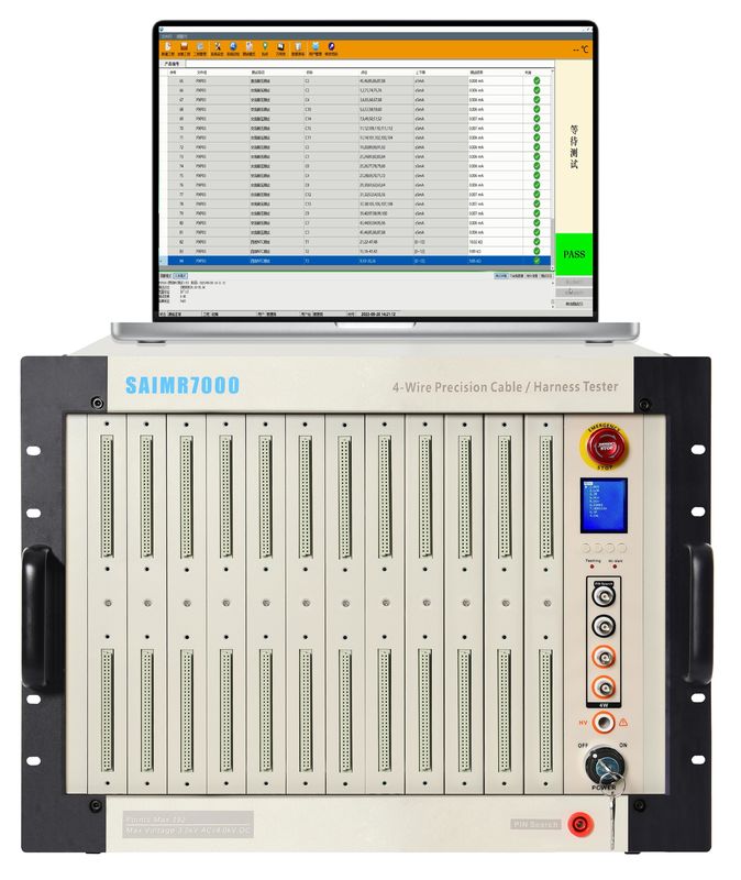 ডিসি প্রতিরোধ ভোল্টেজ পরীক্ষা 30V-4000V ক্যাবল সমাবেশ পরীক্ষা সরঞ্জাম 16/32/48/64 পিন